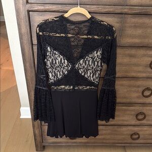 Elegant Black Lace Dress